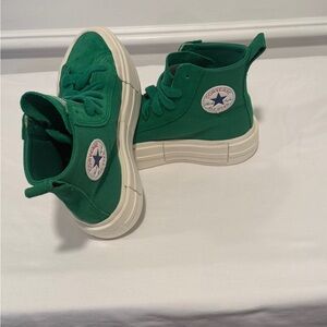 Converse Chuck Taylor All Star Cruise High Top Sneakers Green Vintage White